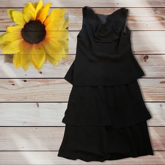 Size 6 Black Evan-Picone Mini Dress - Picture 2 of 3